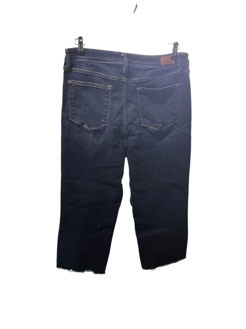 Judy Blue Dark Wash Wide Leg Cropped Jeans 15/32 - Picture 6 of 12